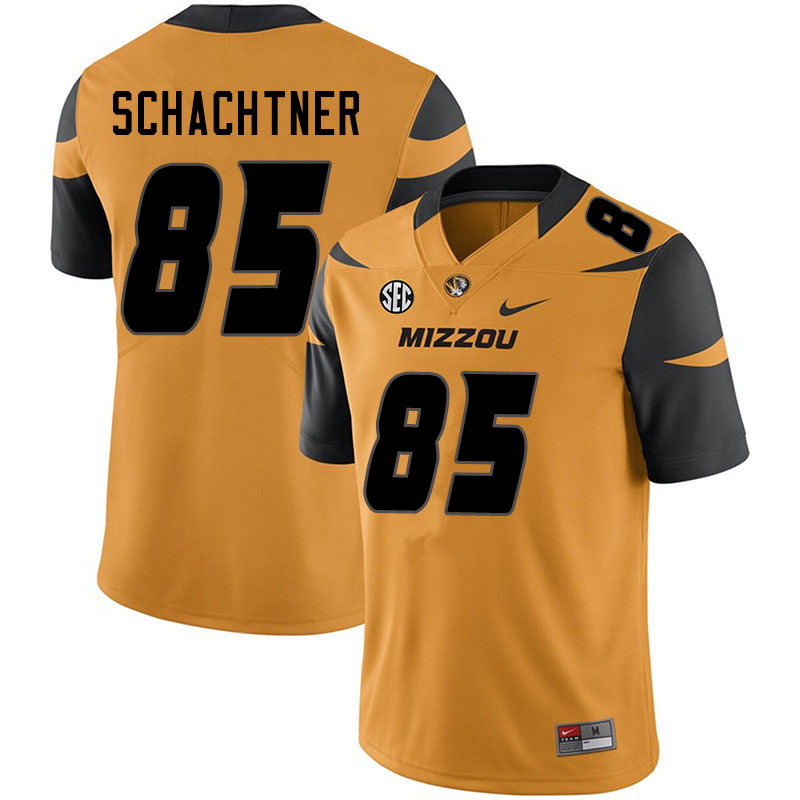 Men #85 Zac Schachtner Missouri Tigers College Football Jerseys Sale-Yellow